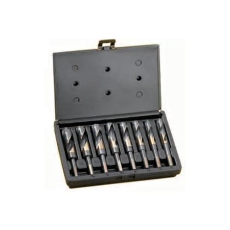 Champion Cutting Tool 8 Piece XG12 BlackGold Silver & Deming Drill Set, 9/16in - 1in by 16ths in Plastic Case, Champion CHA XG12-8P